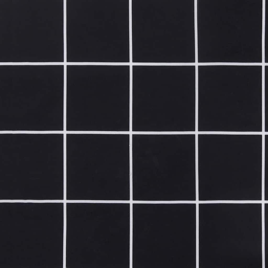 Cuscino per Lettino con Motivo a Quadri Nero in Tessuto Oxford | homemem39