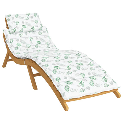 Cuscino per Lettino con Motivo a Foglie in Tessuto Oxford | homemem39