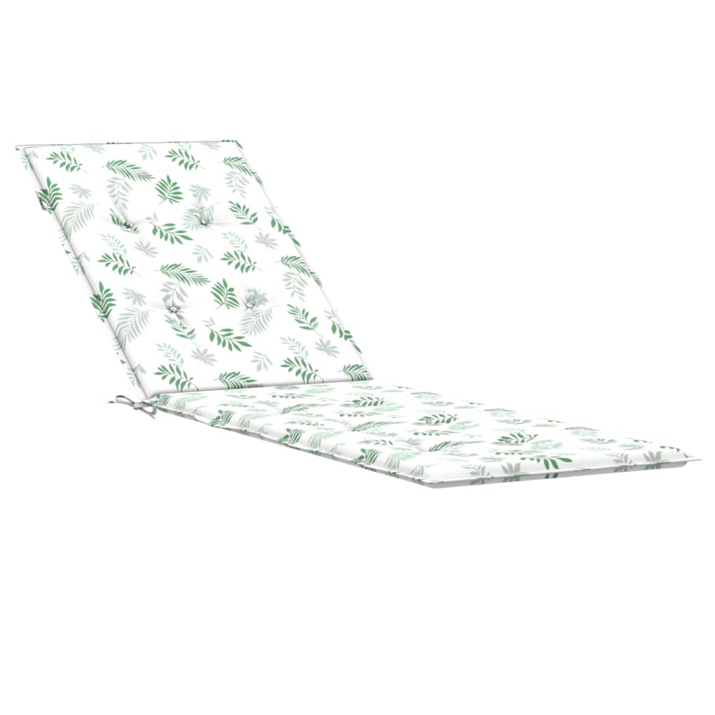 Cuscino per Sedia Sdraio con Motivo a Foglie in Tessuto Oxford | homemem39