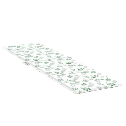 Cuscino per Sedia Sdraio con Motivo a Foglie in Tessuto Oxford