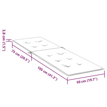 Cuscino per Sedia a Sdraio Rosa in Tessuto Oxford - homemem39