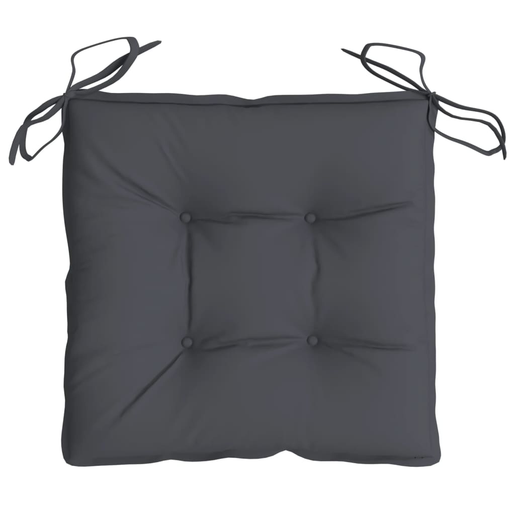 Cuscini per Sedia 4 pz Antracite 40x40x7 cm in Tessuto Oxford | homemem39