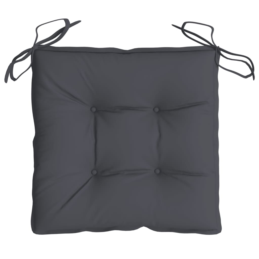 Cuscini per Sedia 6 pz Antracite 40x40x7 cm in Tessuto Oxford | homemem39