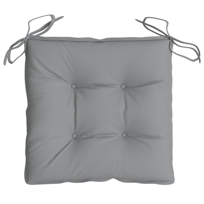 Cuscini per Sedia 2 pz Grigi 40x40x7 cm in Tessuto Oxford | homemem39