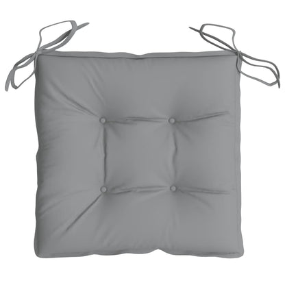 Cuscini per Sedia 4 pz Grigi 40x40x7 cm in Tessuto Oxford | homemem39