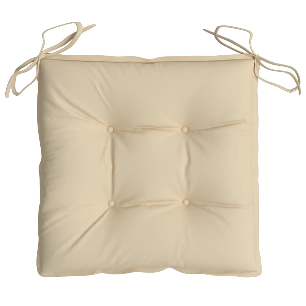 Cuscini per Sedia 2 pz Beige 40x40x7 cm in Tessuto Oxford | homemem39
