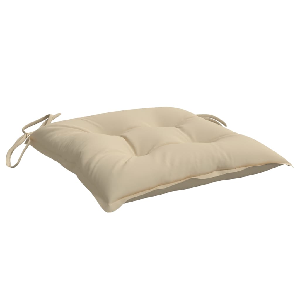 Cuscini per Sedia 6 pz Beige 40x40x7 cm in Tessuto Oxford | homemem39