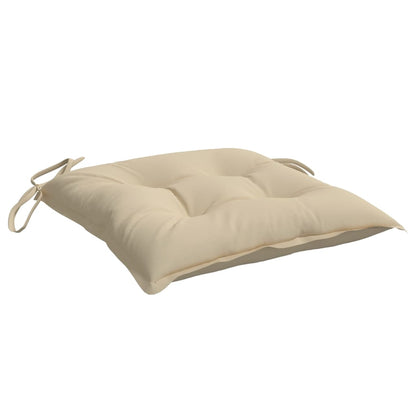 Cuscini per Sedia 6 pz Beige 40x40x7 cm in Tessuto Oxford | homemem39