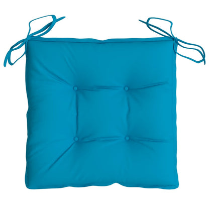 Cuscini per Sedia 2 pz Azzurro 40x40x7 cm in Tessuto Oxford | homemem39