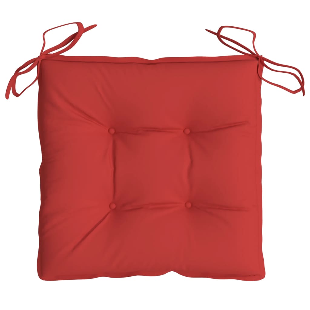 Cuscini per Sedia 4 pz Rossi 40x40x7 cm in Tessuto Oxford | homemem39