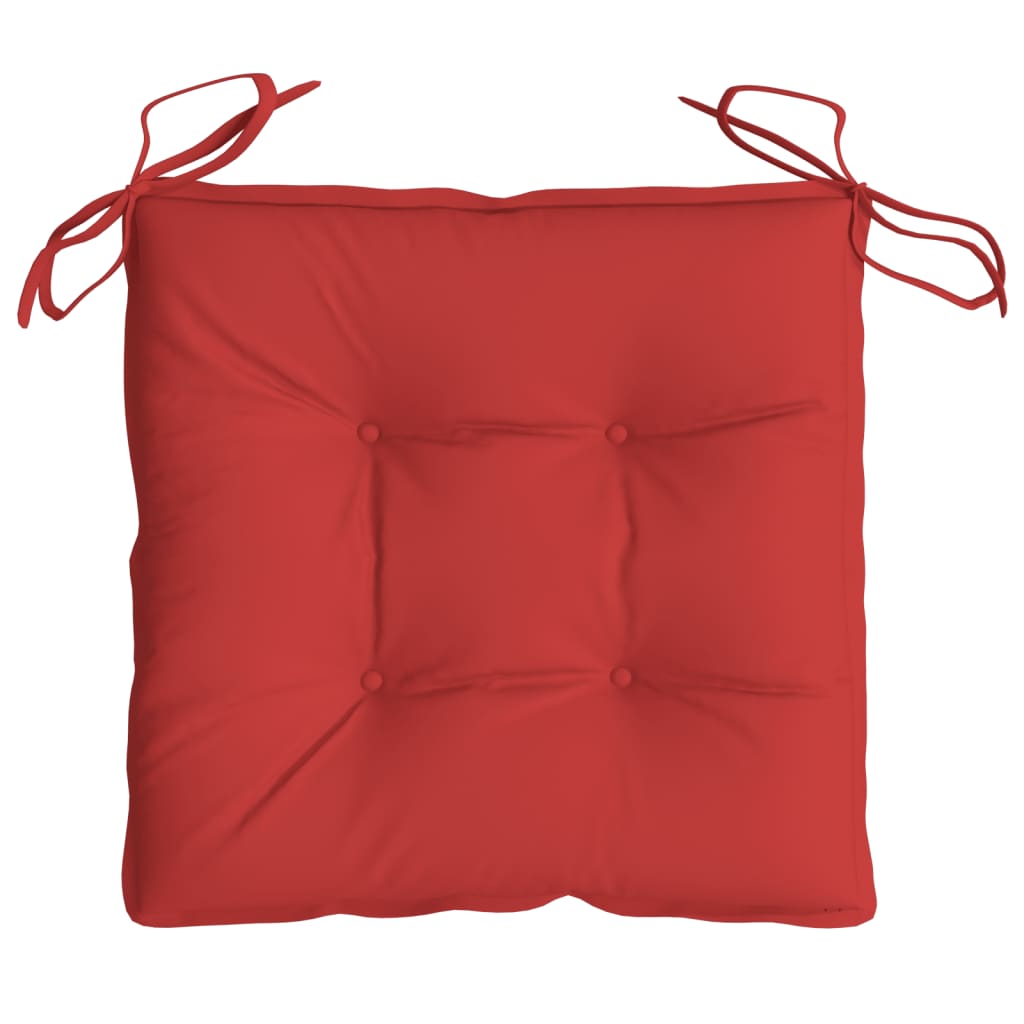 Cuscini per Sedia 6 pz Rossi 40x40x7 cm in Tessuto Oxford | homemem39