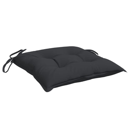 Cuscini per Sedia 2 pz Neri 40x40x7 cm in Tessuto Oxford | homemem39