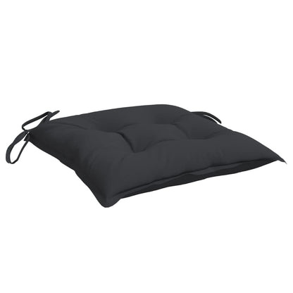 Cuscini per Sedia 6 pz Neri 40x40x7 cm in Tessuto Oxford | homemem39