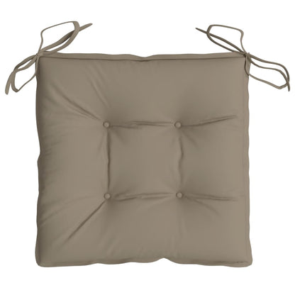 Cuscini per Sedia 2 pz Tortora 40x40x7 cm in Tessuto Oxford | homemem39