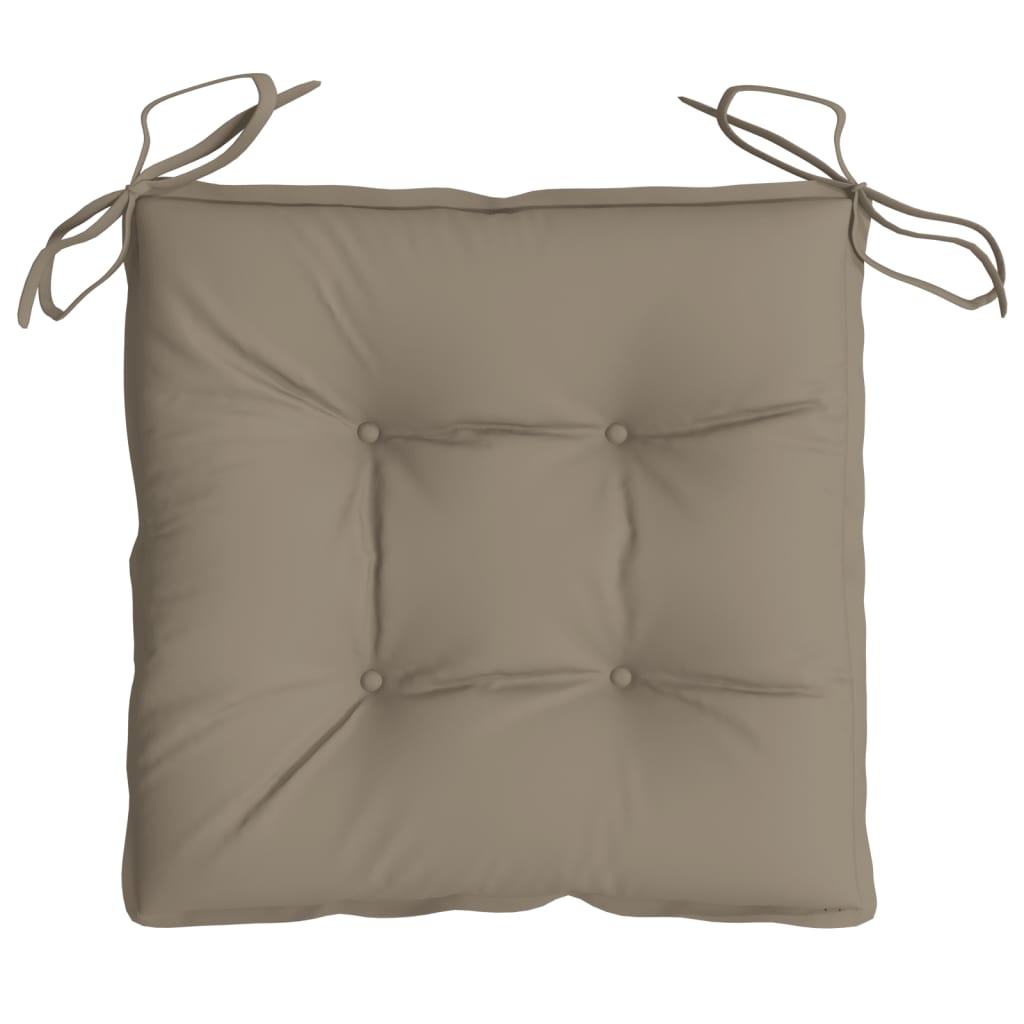 Cuscini per Sedia 6 pz Tortora 40x40x7 cm in Tessuto Oxford | homemem39