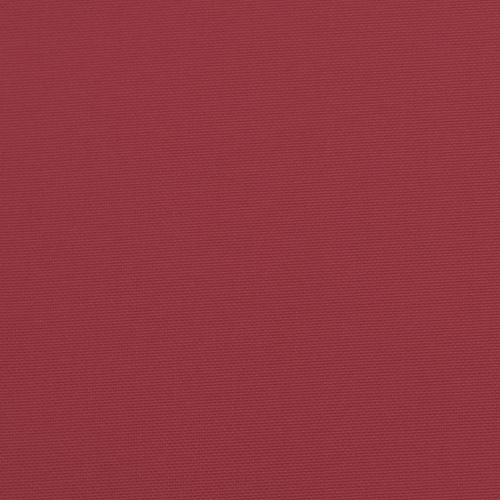 Cuscini per Sedia 6 pz Rosso Vino 40x40x7 cm in Tessuto Oxford