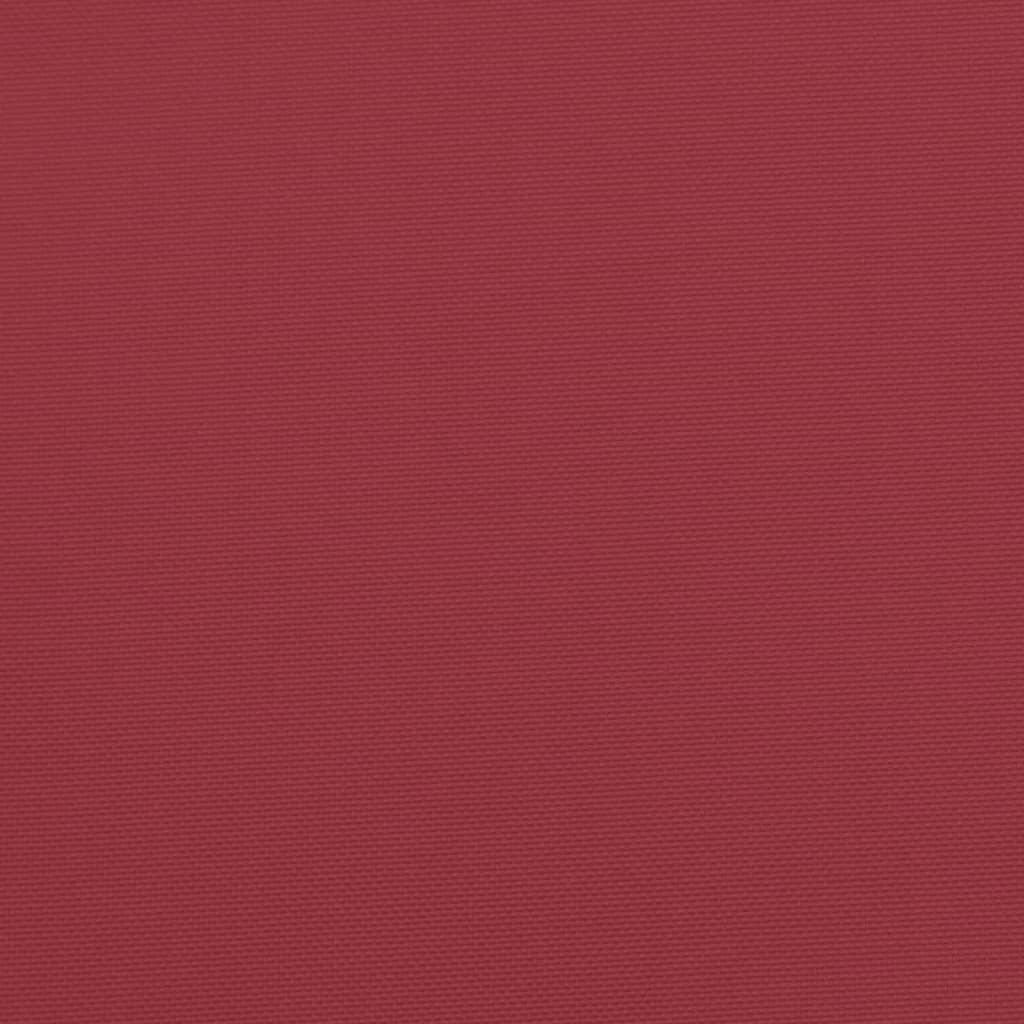 Cuscini per Sedia 6 pz Rosso Vino 40x40x7 cm in Tessuto Oxford