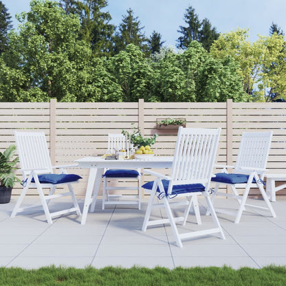Cuscini per Sedia 4 pz Blu 40x40x7 cm in Tessuto Oxford | homemem39