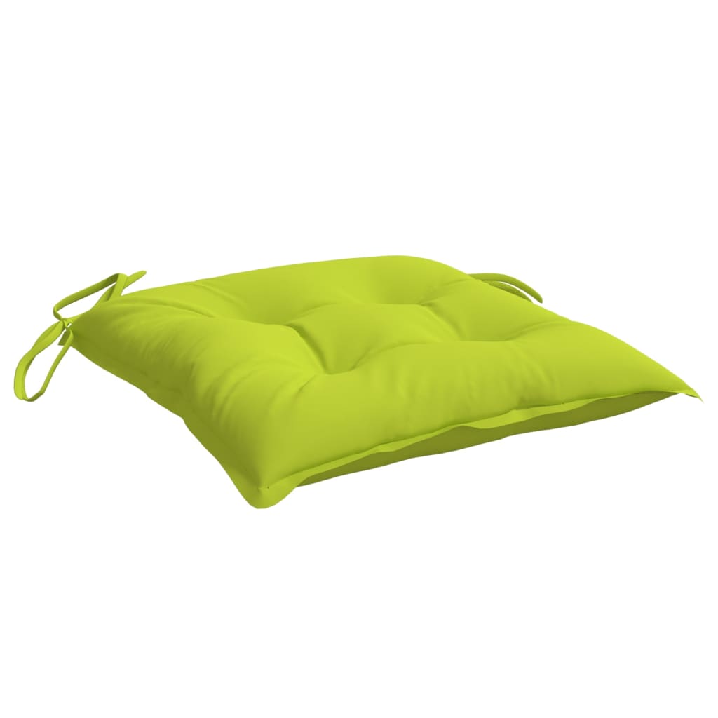 Cuscini per Sedia 2 pz Verde Intenso 40x40x7 cm Tessuto Oxford | homemem39