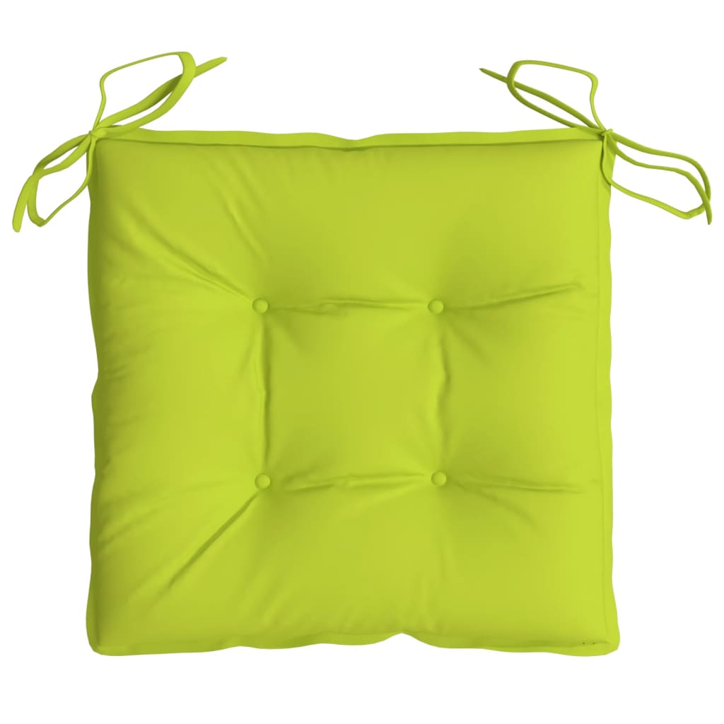 Cuscini per Sedia 2 pz Verde Intenso 40x40x7 cm Tessuto Oxford | homemem39