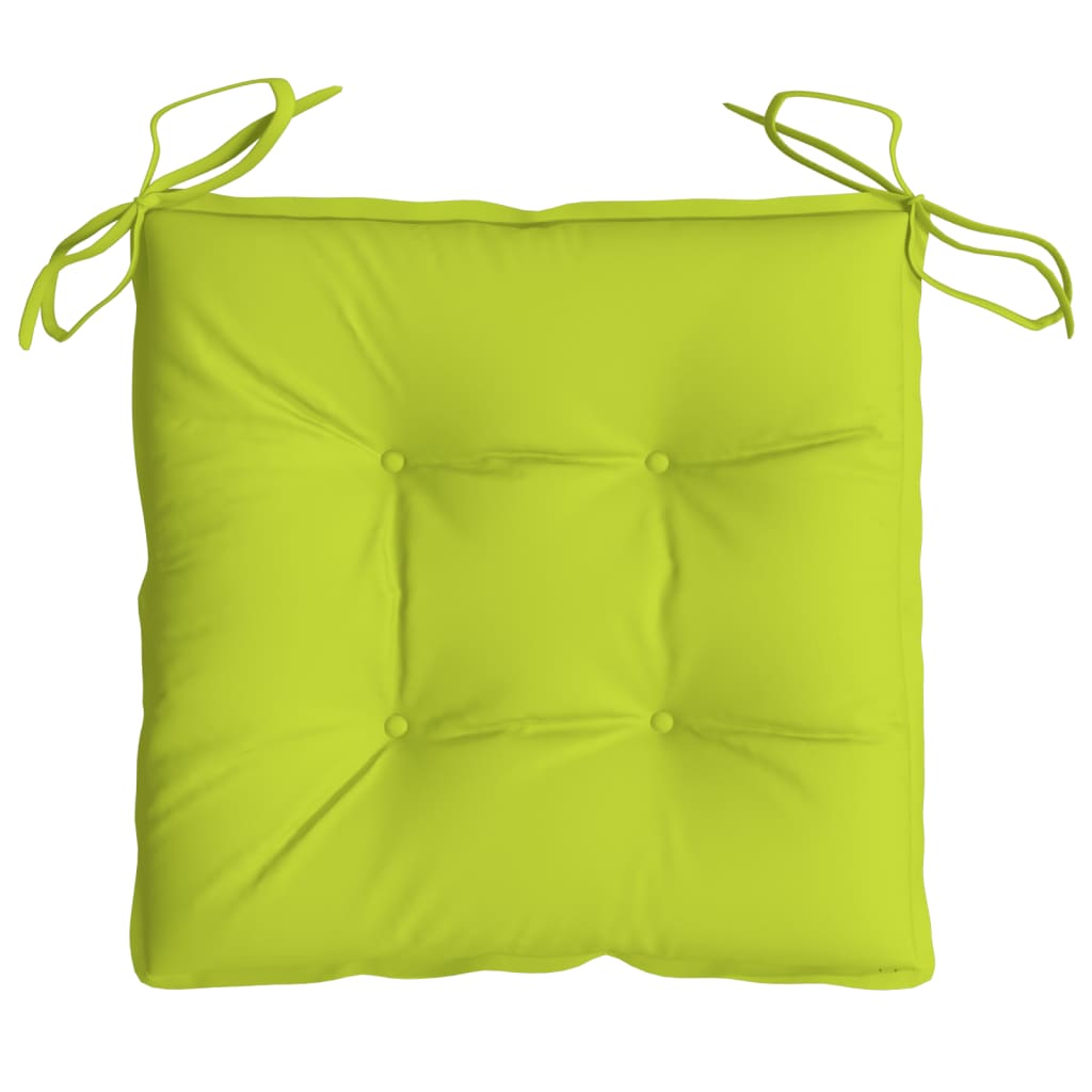 Cuscini per Sedia 4 pz Verde Intenso 40x40x7 cm Tessuto Oxford - homemem39