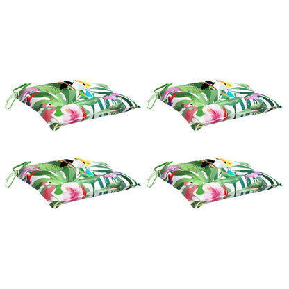 Cuscini per Sedia 4 pz Multicolore 40x40x7 cm Tessuto | homemem39