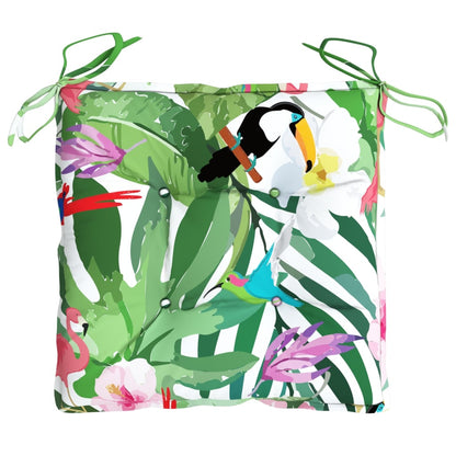 Cuscini per Sedia 4 pz Multicolore 40x40x7 cm Tessuto | homemem39