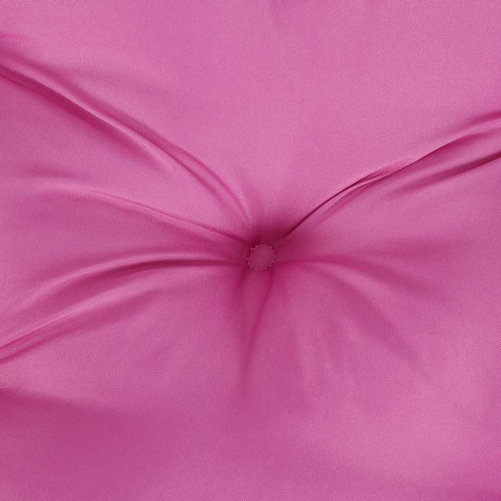 Cuscini per Sedia 6 pz Rosa 40x40x7 cm in Tessuto