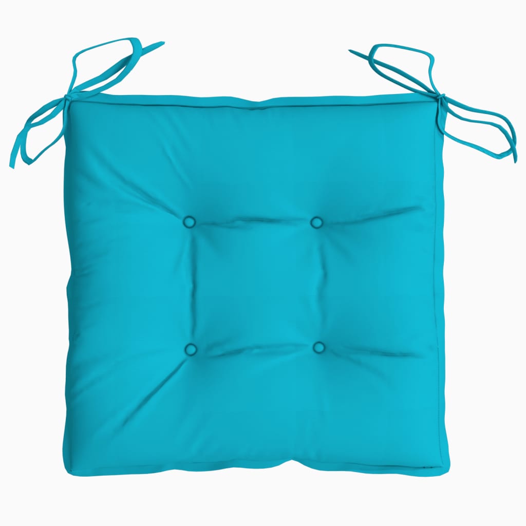 Cuscini per Sedia 6 pz Turchese 40x40x7 cm in Tessuto | homemem39
