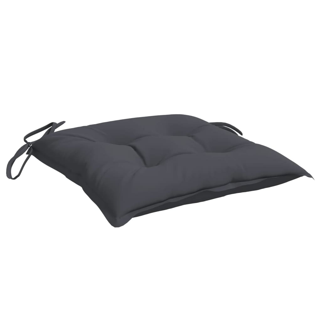 Cuscini per Sedia 2 pz Antracite 50x50x7 cm Tessuto Oxford | homemem39