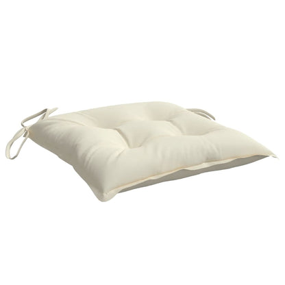 Cuscini per Sedia 2 pz Bianco Crema 50x50x7cm in Tessuto Oxford | homemem39