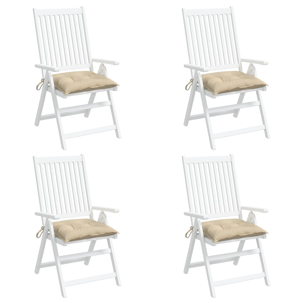 Cuscini per Pallet 4 pz Beige 50x50x7 cm Tessuto Oxford - homemem39