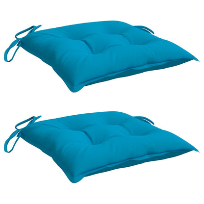 Cuscini per Pallet 2 pz Azzurri 50x50x7 cm in Tessuto Oxford | homemem39