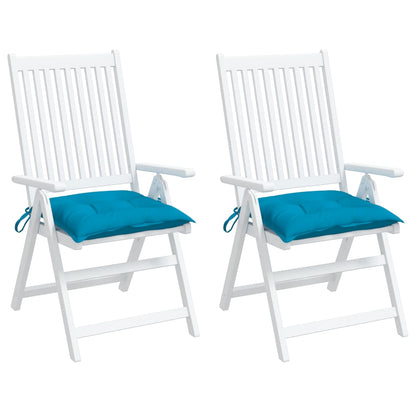 Cuscini per Pallet 2 pz Azzurri 50x50x7 cm in Tessuto Oxford