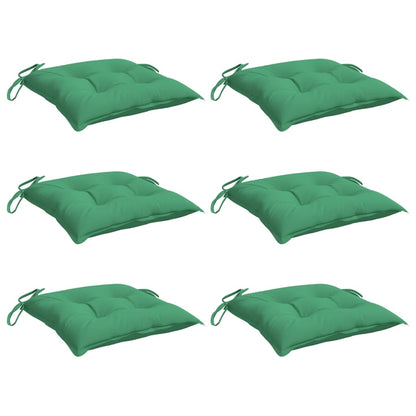 Cuscini per Pallet 6 pz Verdi 50x50x7 cm Tessuto Oxford