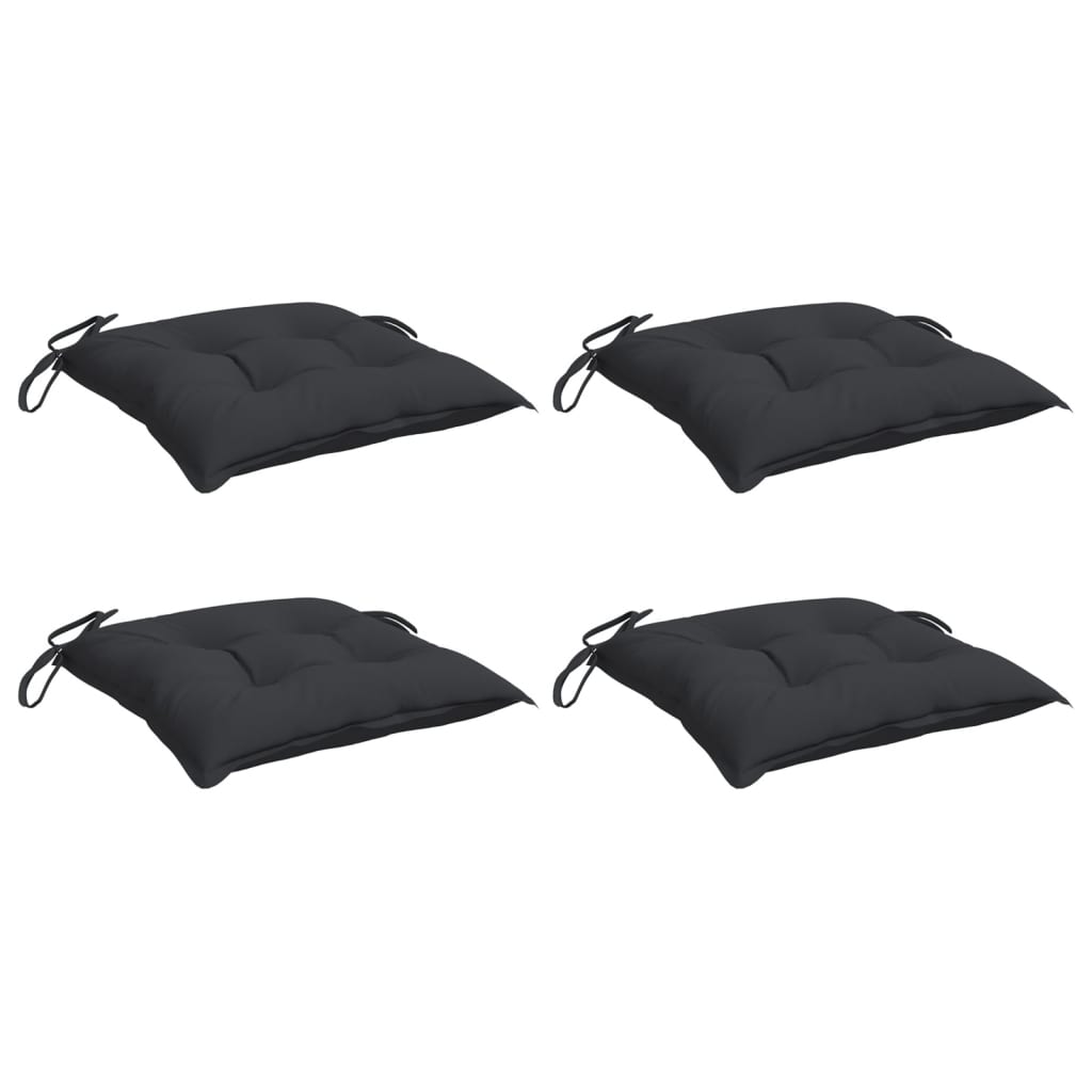 Cuscini per Pallet 4 pz Neri 50x50x7 cm Tessuto Oxford | homemem39