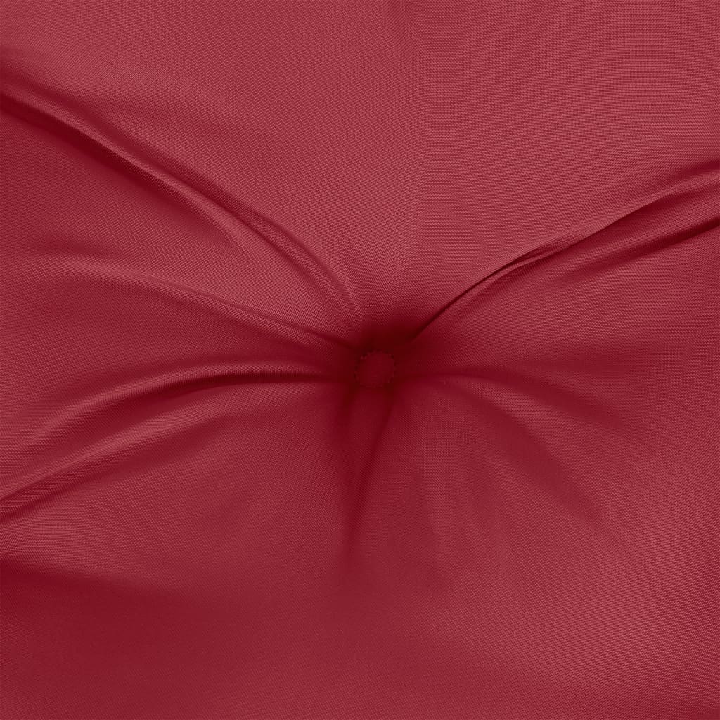 Cuscini per Pallet 2 pz Rosso Vino 50x50x7 cm Tessuto Oxford