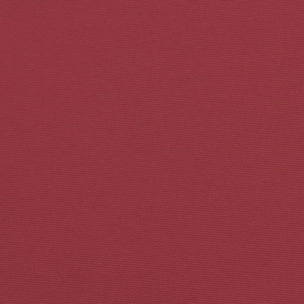 Cuscini per Pallet 2 pz Rosso Vino 50x50x7 cm Tessuto Oxford