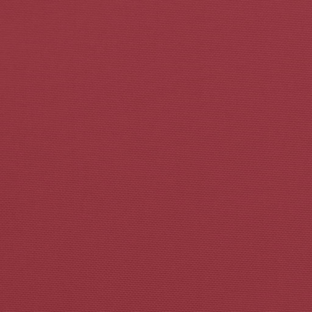 Cuscini per Pallet 4 pz Rosso Vino 50x50x7 cm Tessuto Oxford