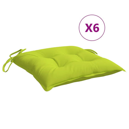 Cuscini per Pallet 6 pz Verde Chiaro 50x50x7 cm Tessuto Oxford | homemem39