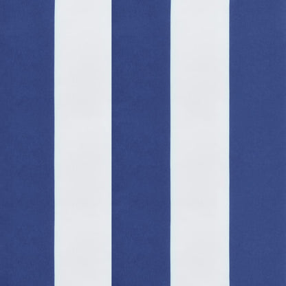 Cuscini per Sedia 6pz Bianco e Blu 50x50x7 cm Tessuto Oxford