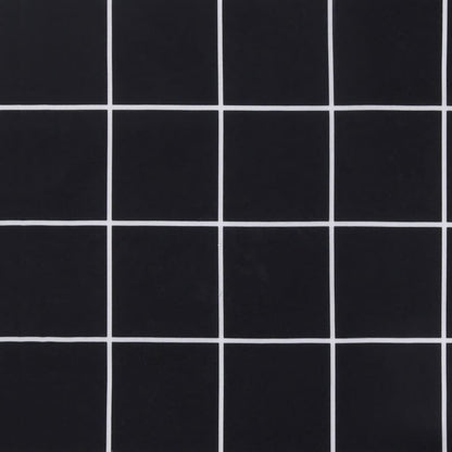 Cuscini per Sedia 2 pz a Quadri Neri 50x50x7 cm Tessuto Oxford