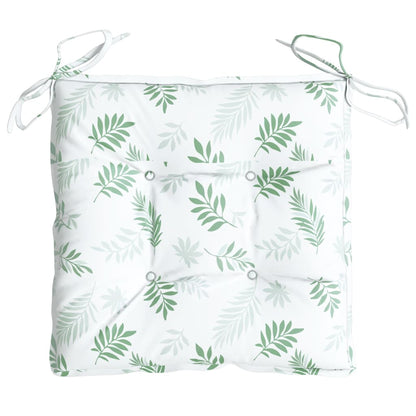 Cuscini per Sedia 2 pz a Foglie 50x50x7 cm Tessuto Oxford | homemem39