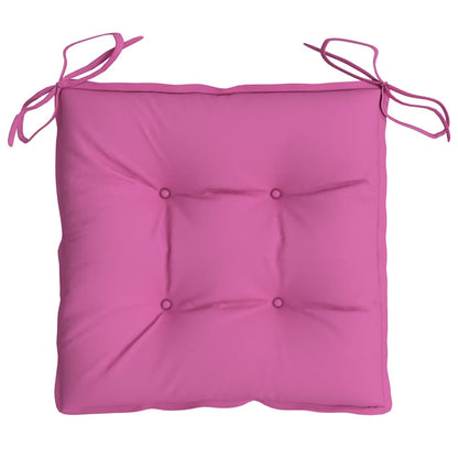 Cuscini per Sedia 6 pz Rosa 50x50x7 cm in Tessuto Oxford