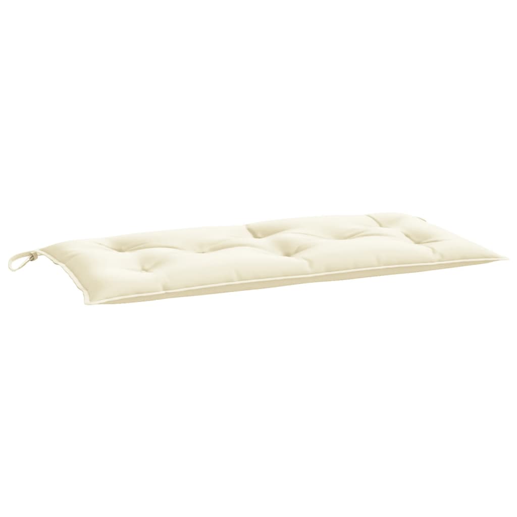 Cuscino per Panca da Giardino Crema 100x50x7 cm Tessuto Oxford | homemem39