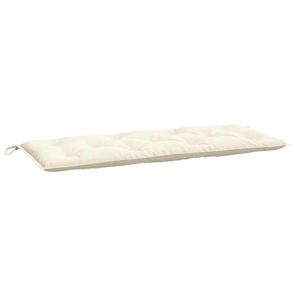 Cuscino per Panca da Giardino Crema 120x50x7 cm Tessuto Oxford | homemem39