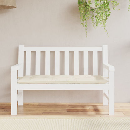 Cuscino per Panca da Giardino Crema 120x50x7 cm Tessuto Oxford | homemem39