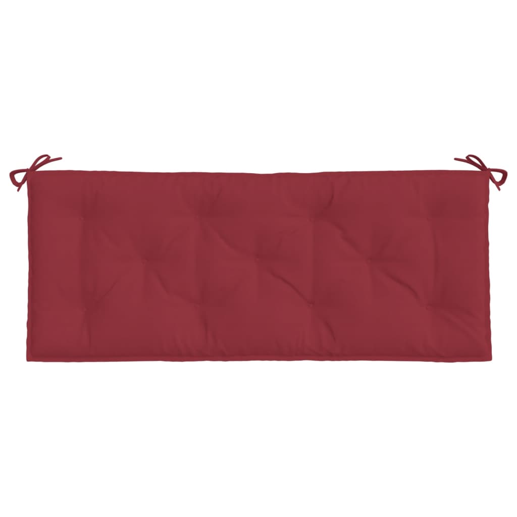 Cuscino per Panca Rosso Vino 120x50x7 cm in Tessuto Oxford