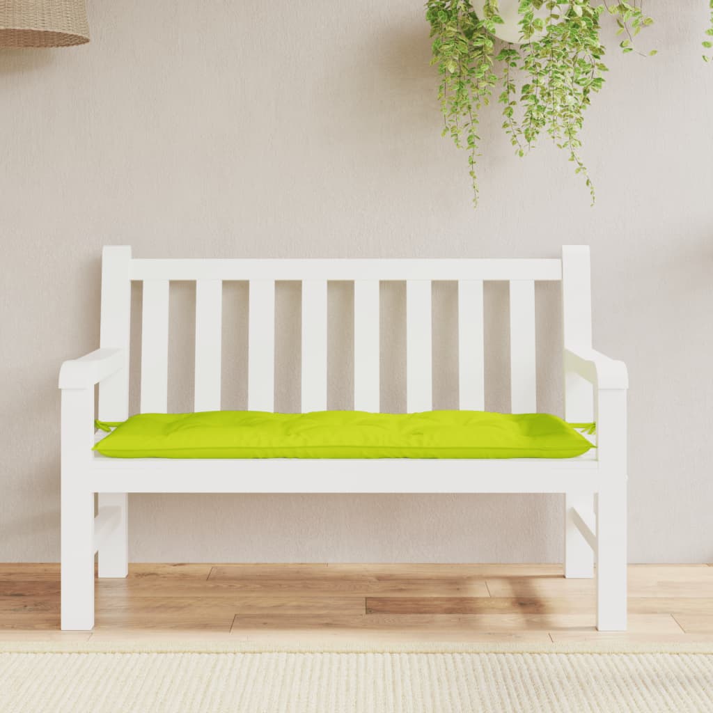 Cuscino per Panca Verde Brillante 120x50x7 cm in Tessuto Oxford - homemem39