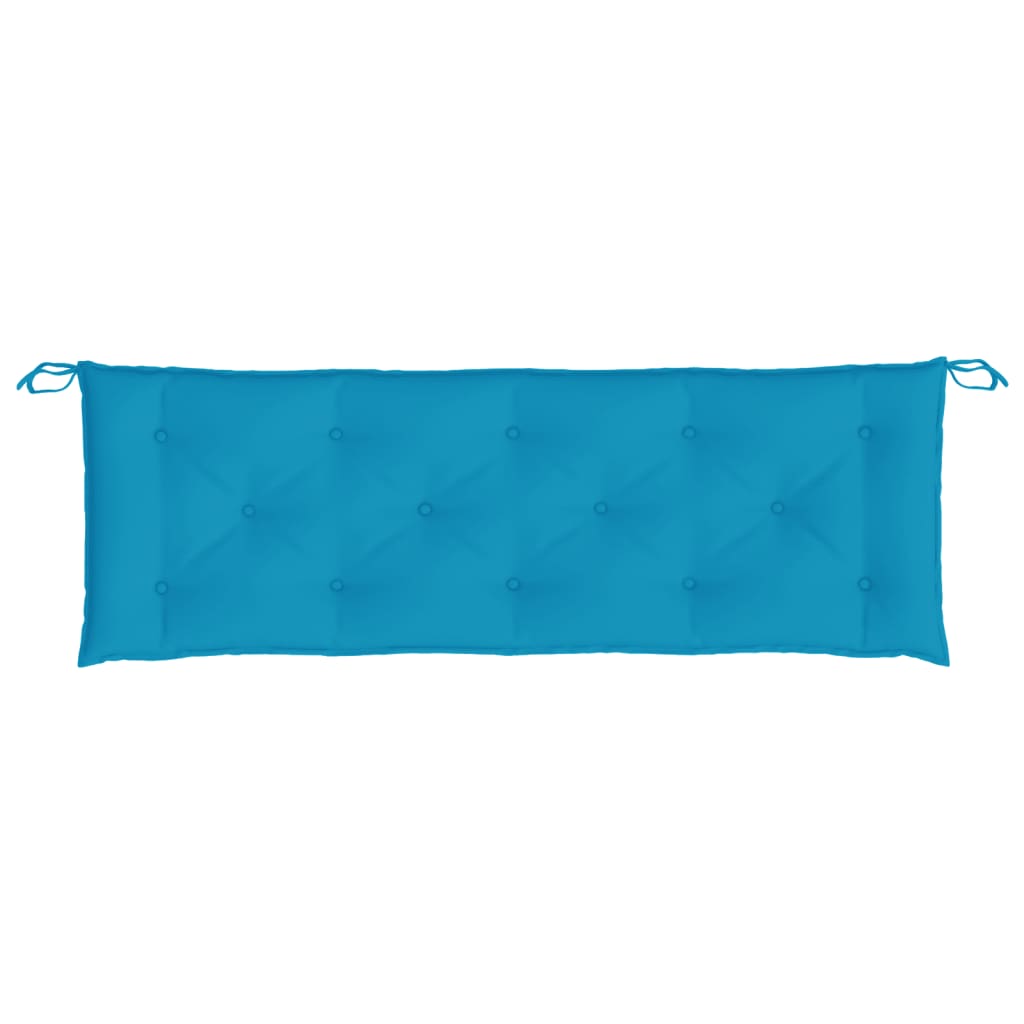 Cuscino per Panca Azzurro 150x50x7 cm in Tessuto Oxford